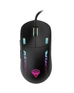 NOUA Mouse gaming usb Loop Black 9 tasti programmabili 16000dpi colori rgb sensore pixart 3335 PR- MS0421SR-L60K15C