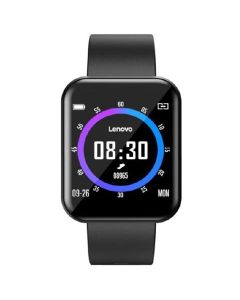 LENOVO Smartwatch E1 Pro Display 1.44" Fitness - Cardiofrequenzimetro - Monitoraggio pressione sanguigna e saturazione ossigeno SpO2 - Nero - E1-PRO