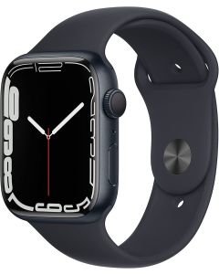 Apple Watch Series 7 (2021) 45mm Midnight Aluminium Case avec Sport Band - Noir