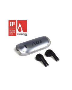 ADJ Auricolari Bluetooth Novel - ENC 4*Mic, chiamate vocali chiare e naturali - Alloggiamento in metallo - aptX Adaptive, audio ad alta risoluzione - Colore Silver - 780-00065