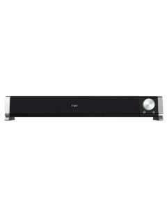 TRUST AUDIO SPEAKERS  ASTO SPEAKERS SOUND BAR PER PC CON INGRESSO AUX E CUFFIA 6W RMS (12W PICCO) - NERO/ALLUMINIO - 21046 