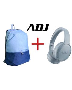 Kit ADJ composto da una Borsa Zaino Notebook Yoof 15.6" Blu e una Cuffia Bluetooth Deep 2.0 Blu - ADJBUNDLE004