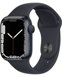 Apple Watch Series 7 (2021) 41mm Noir Aluminium Case avec Sport Band - Noir