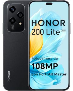 Honor 200 Lite 8GB / 256GB - Midnight Black - GAR. ITALIA - TIM